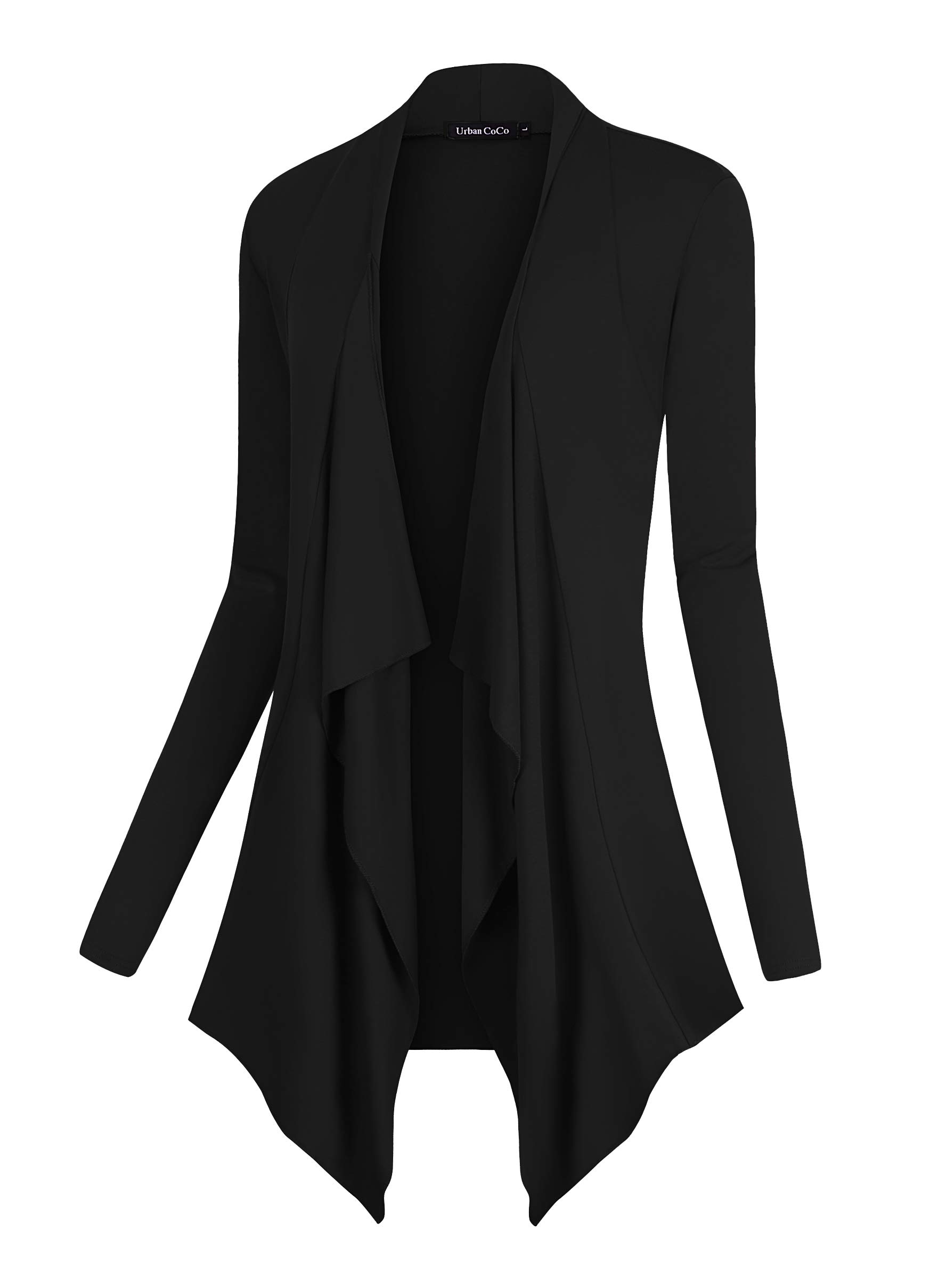 Women's Urban CoCo Drape Front Open Cardigan Long Sleeve Irregular Hem for Casual Wear
| Women's Urban CoCo Drape Front