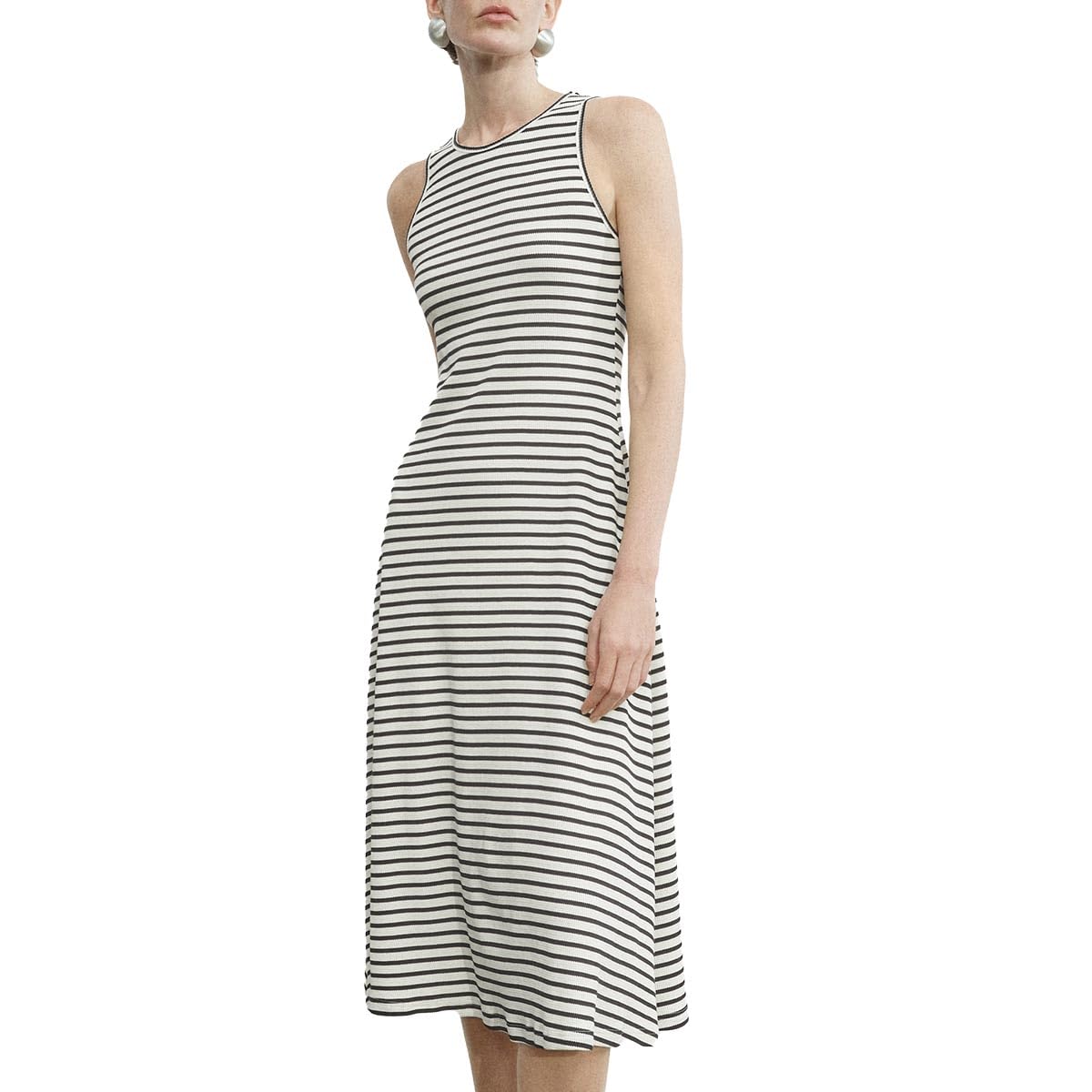 URBAN REVIVO Women's Summer Dresses Striped Sleeveless Crew Neck Casual Midi Trendy 2025
URBAN REVIVO Women's Casual Str